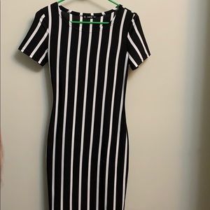 Shein Striped Pencil Dress Small